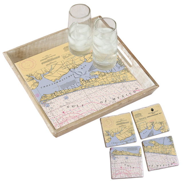 Destin, FL - Wood Serving Tray