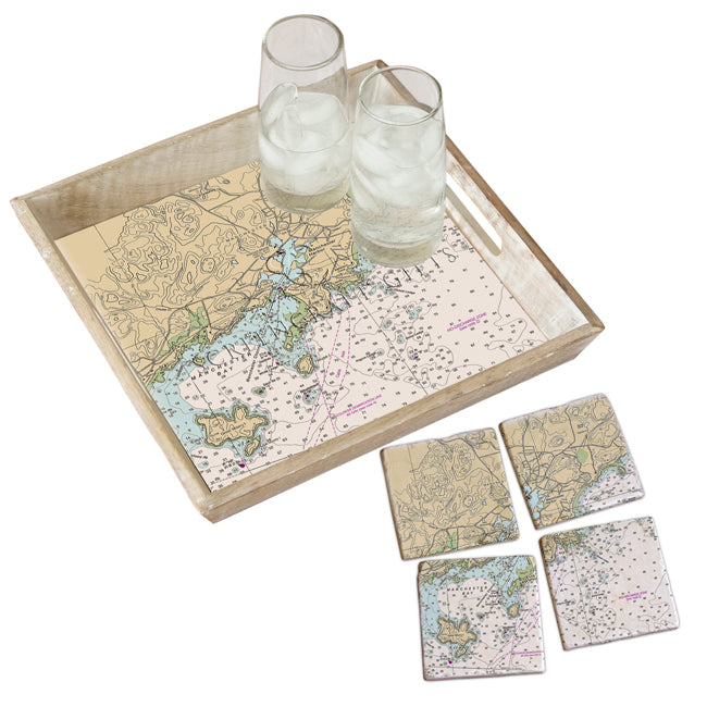Manchester by the Sea, MA - Wood Serving Tray