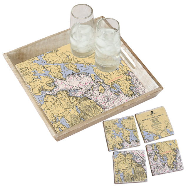Frenchman Bay, ME- Wood Serving Tray