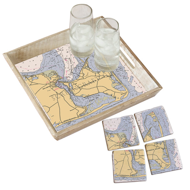 Chappaquiddick, MA- Wood Serving Tray