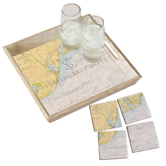 Osterville, MA - Wood Serving Tray