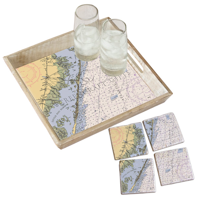 Long Beach Island, NJ- Wood Serving Tray