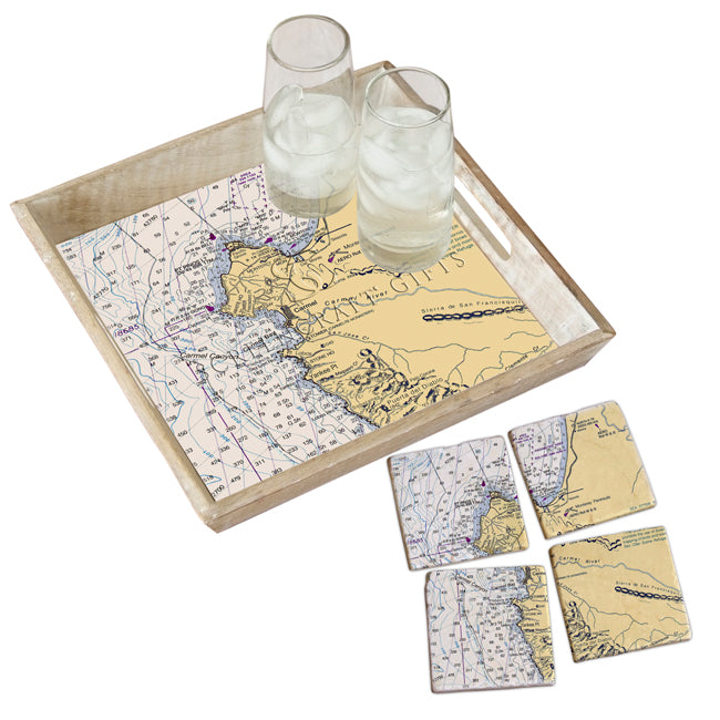 Carmel, CA -  Wood Serving Tray
