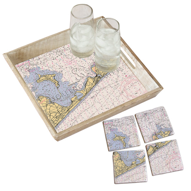Montauk, NY- Wood Serving Tray