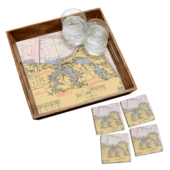 Cape Henry, VA  - Wood Serving Tray