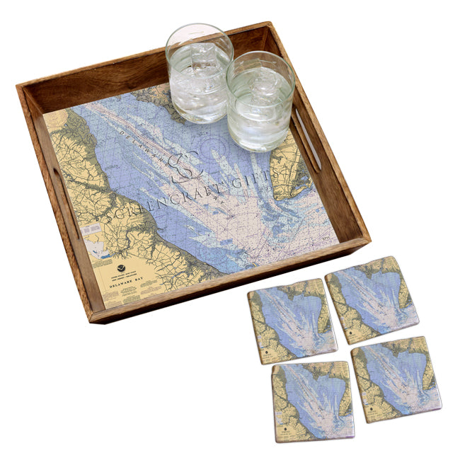 Delaware Bay- Wood Serving Tray