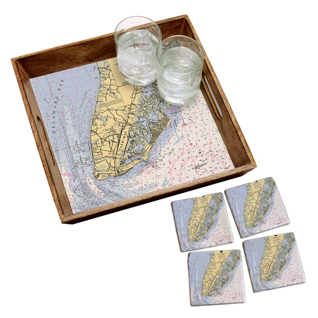 Cape May, NJ- Wood Serving Tray