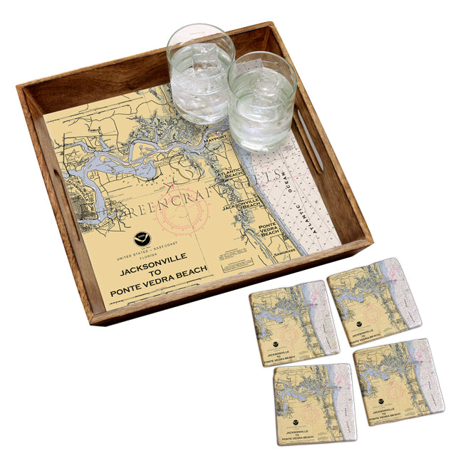 Jacksonville, FL - Wood Serving Tray