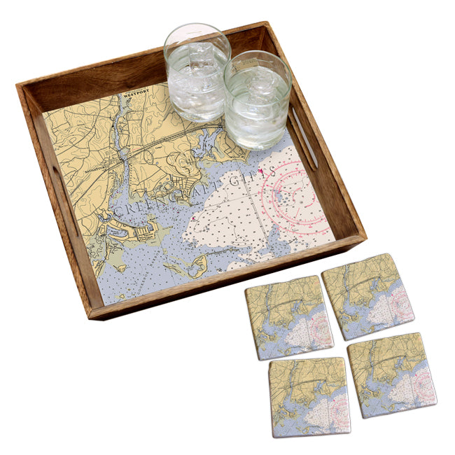 Westport, CT - Wood Serving Tray