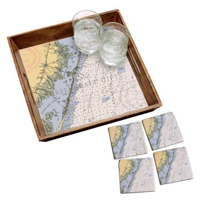 Long Beach Island, NJ- Wood Serving Tray