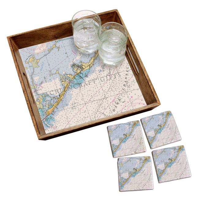 Islamorada, FL- Wood Serving Tray