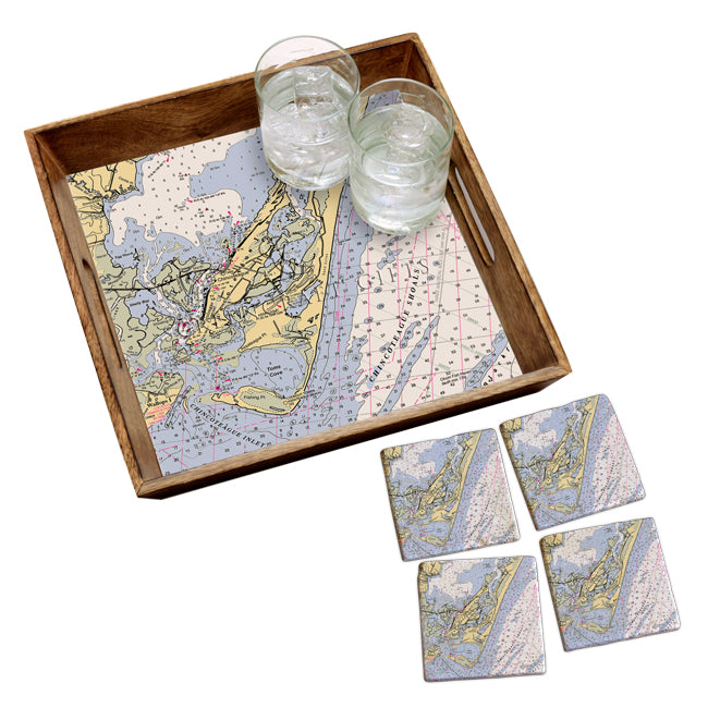 Chincoteague, VA - Wood Serving Tray