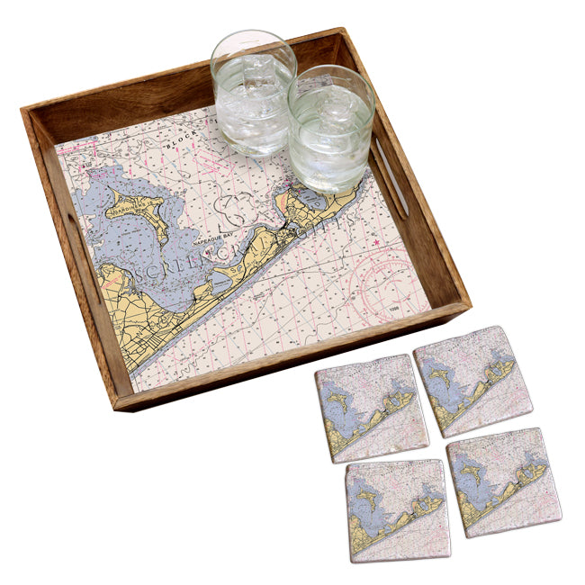 Montauk, NY- Wood Serving Tray