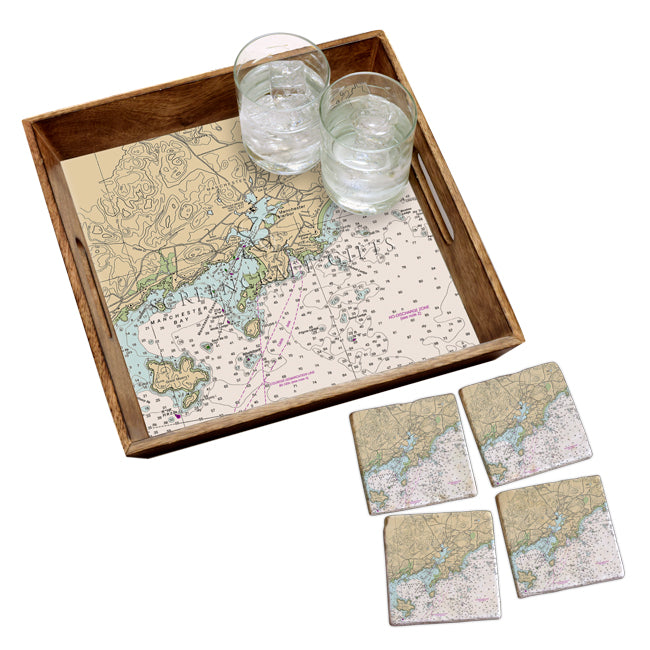 Manchester by the Sea, MA - Wood Serving Tray