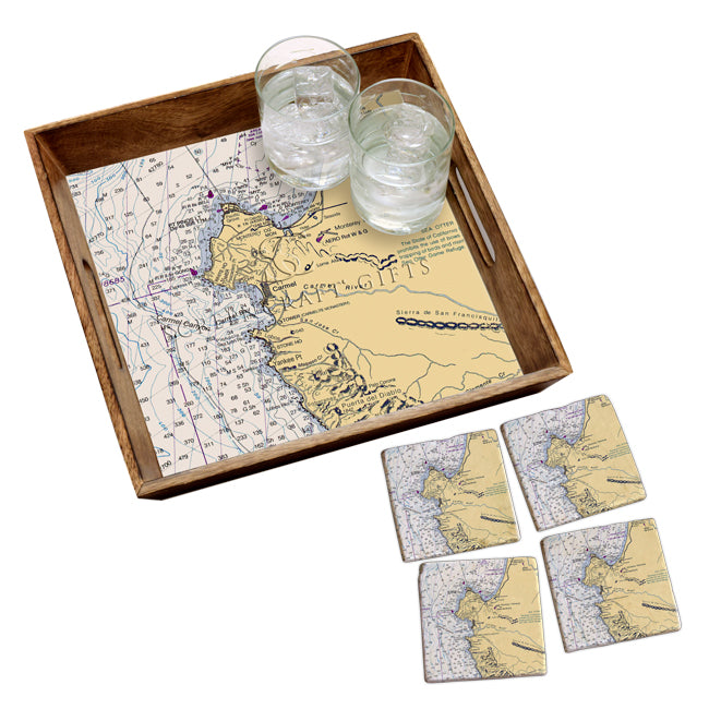 Carmel, CA -  Wood Serving Tray