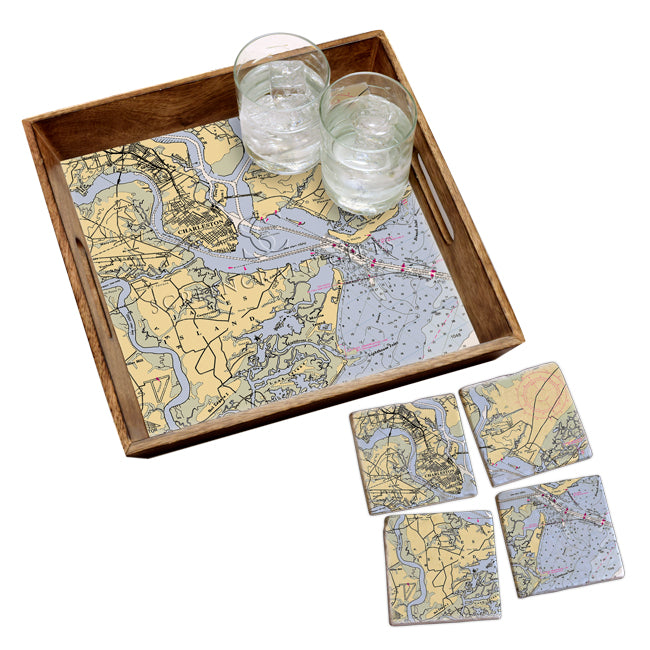 Charleston, SC - Wood Serving Tray