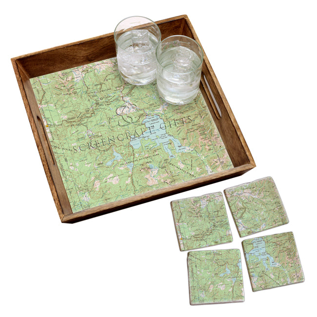 Yellowstone National Park-  Wood Serving Tray