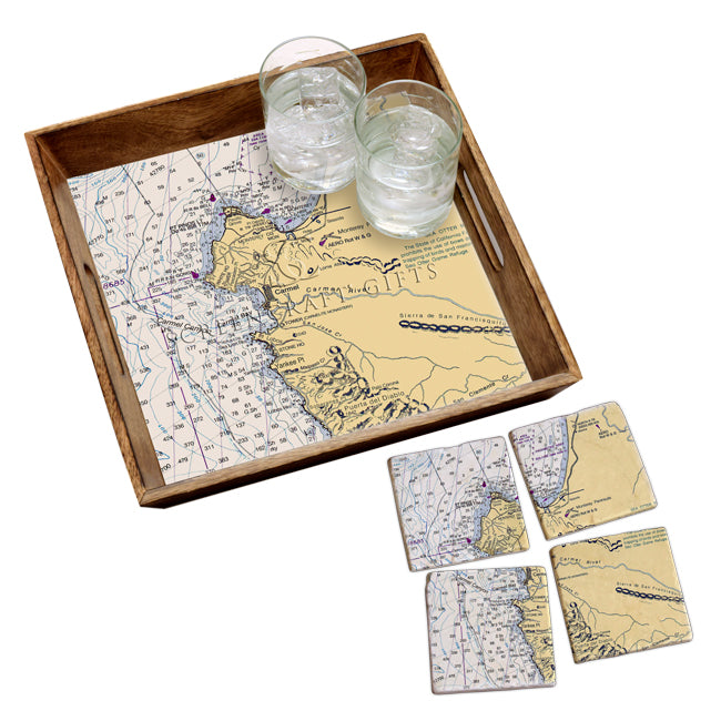 Carmel, CA -  Wood Serving Tray
