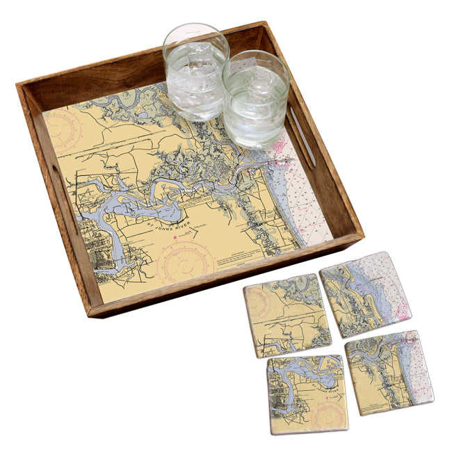 Jacksonville, FL- Wood Serving Tray