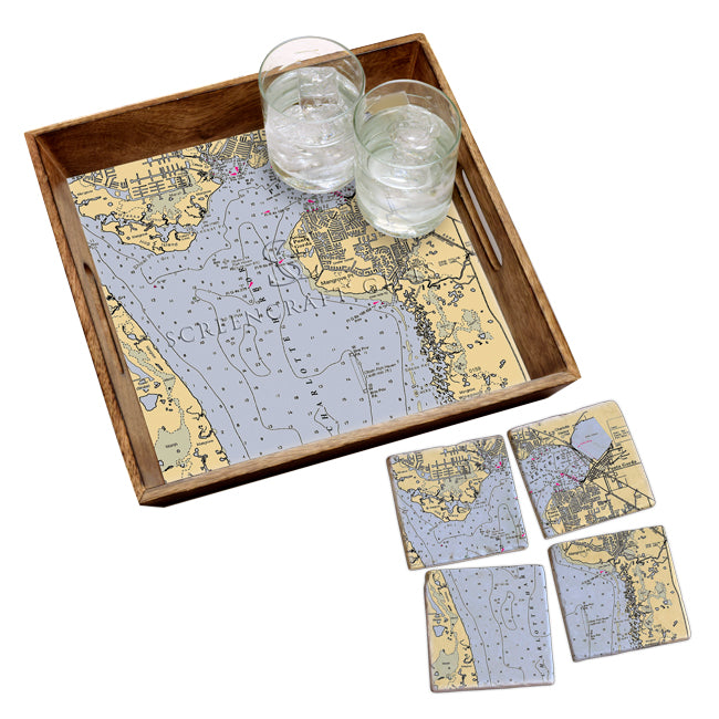 Punta Gorda, FL- Wood Serving Tray