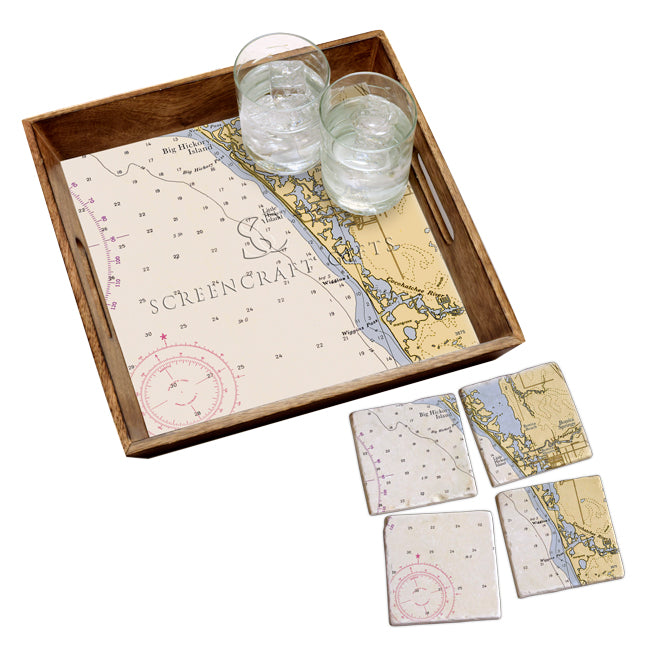 Bonita Springs, FL - Wood Serving Tray