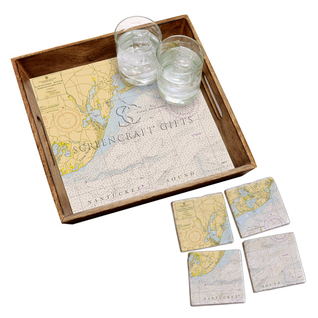 Osterville, MA - Wood Serving Tray