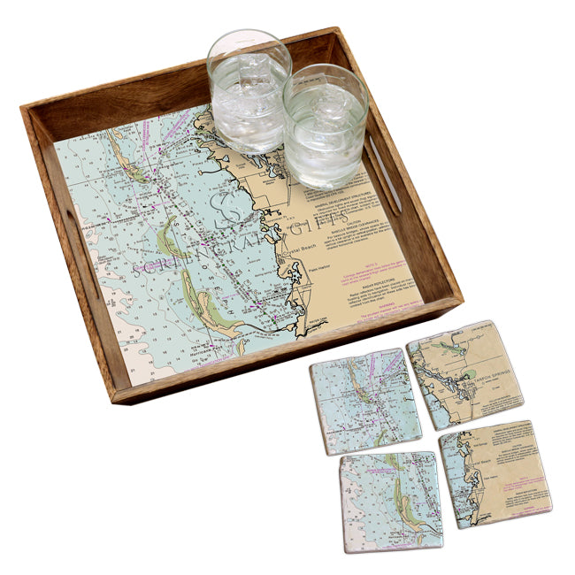 Tarpon Springs, FL- Wood Serving Tray