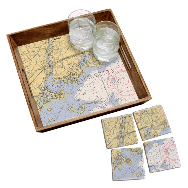 Westport, CT - Wood Serving Tray