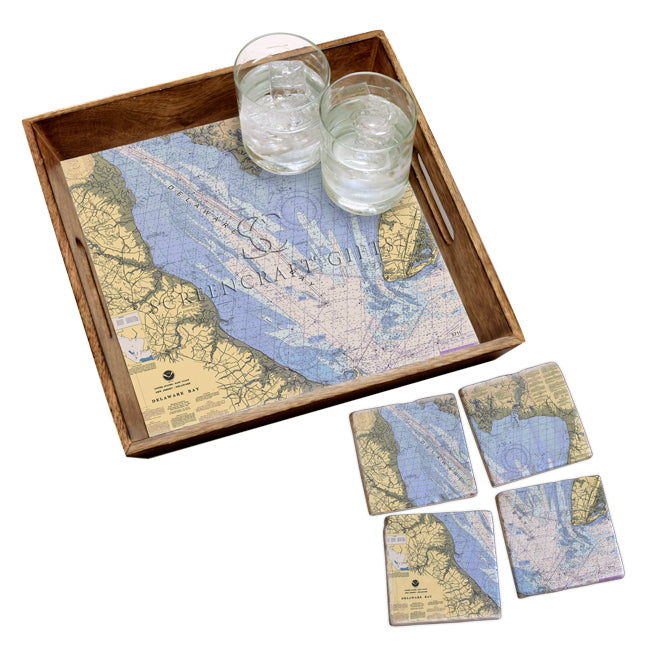 Delaware Bay- Wood Serving Tray
