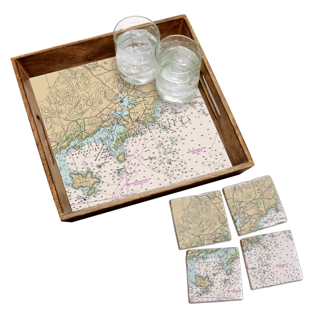 Manchester by the Sea, MA - Wood Serving Tray