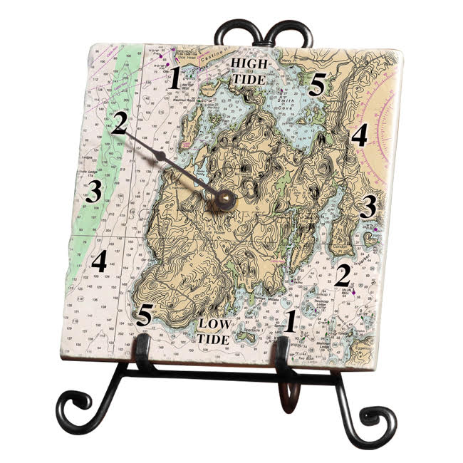 Cape Rosier, ME- Marble Tide Clock