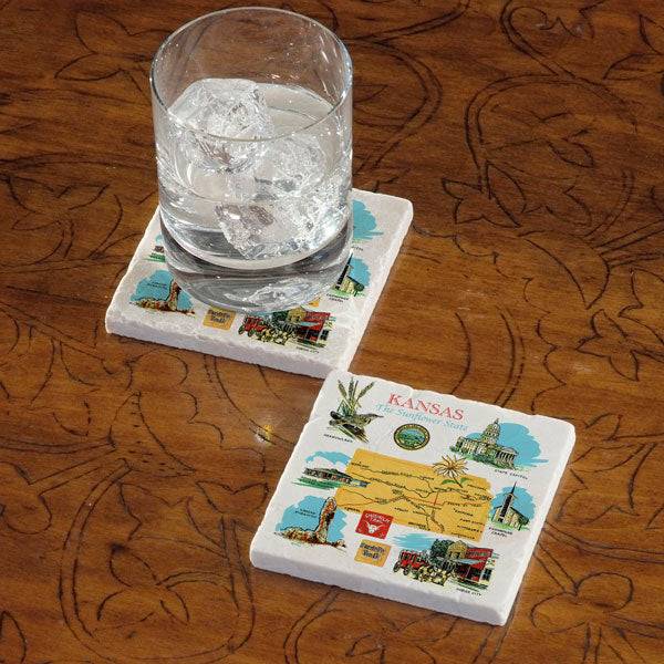 Celebrate Your State - Marble Coaster