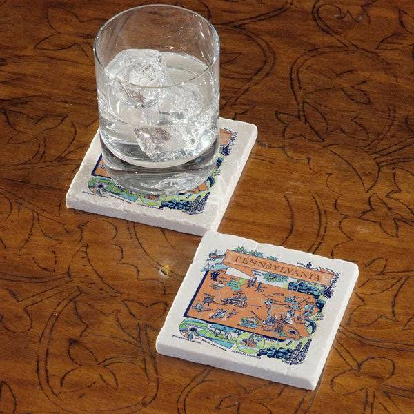 Celebrate Your State - Marble Coaster