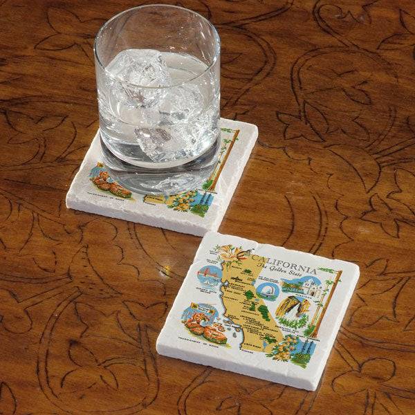 Celebrate Your State - Marble Coaster