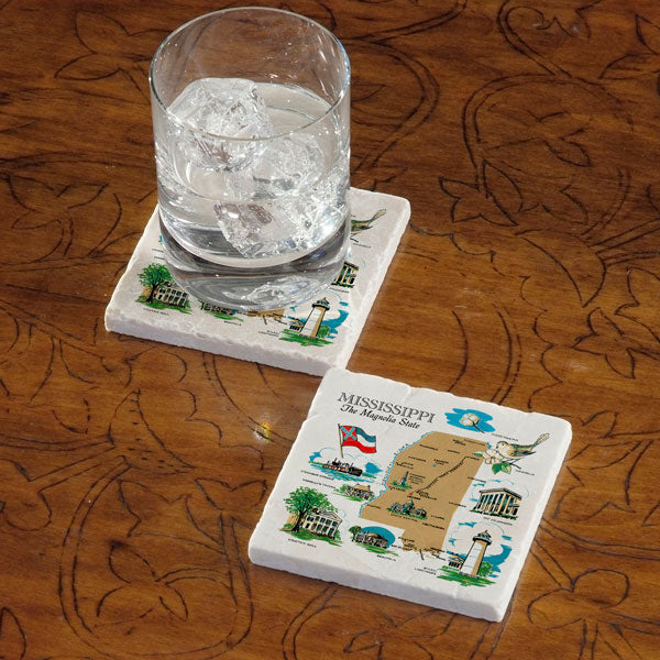 Celebrate Your State - Marble Coaster