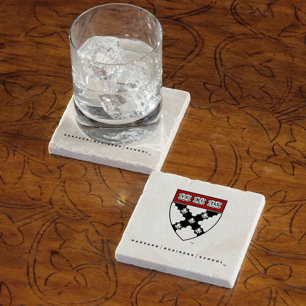 Harvard University Business School Marble Coaster - Single