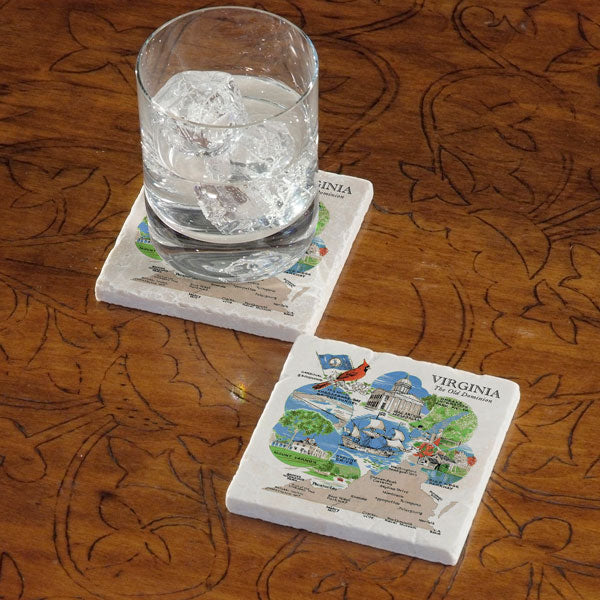 Celebrate Your State - Marble Coaster