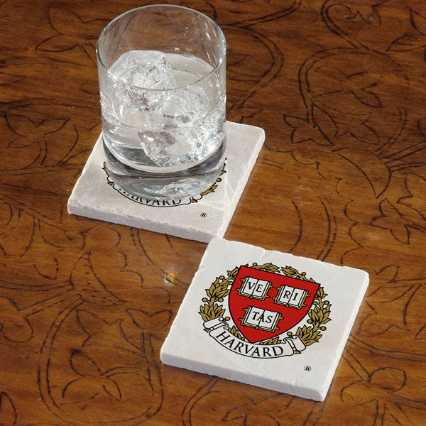 Harvard University Marble Coaster - Single