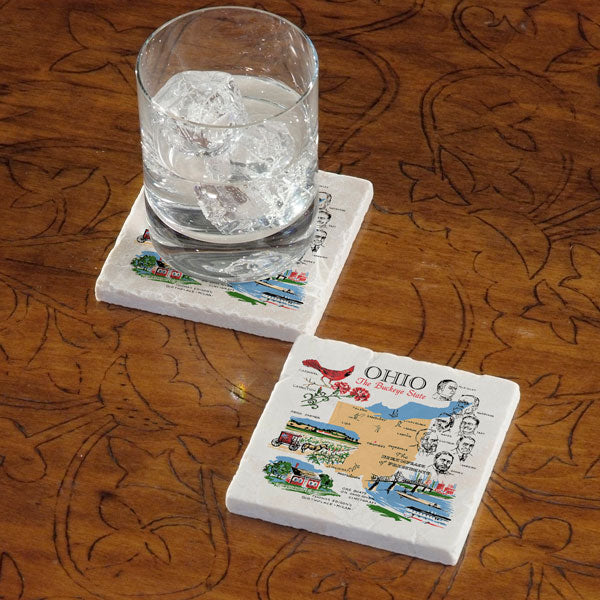 Celebrate Your State - Marble Coaster