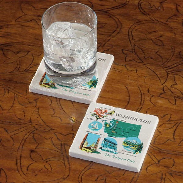 Celebrate Your State - Marble Coaster