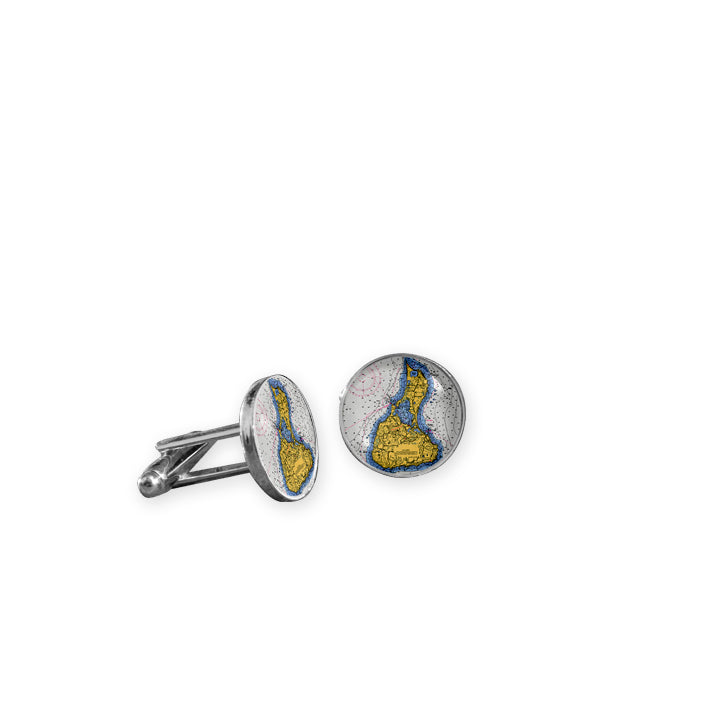Nautical Chart Cuff Links