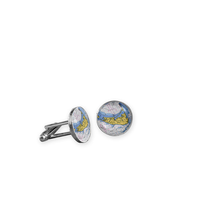 Nautical Chart Cuff Links