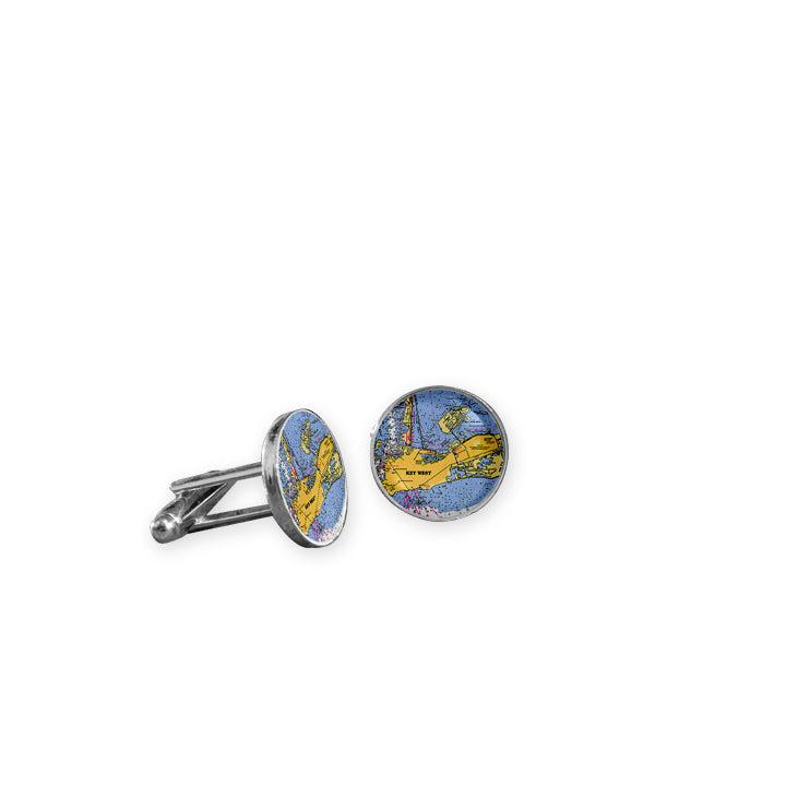 Nautical Chart Cuff Links