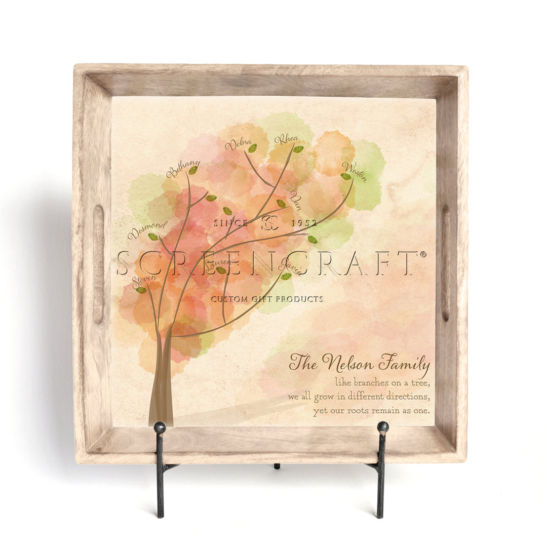 Personalized Family Tree Serving Tray