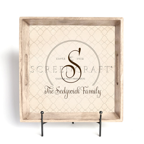 Family Name Monogram Serving Tray