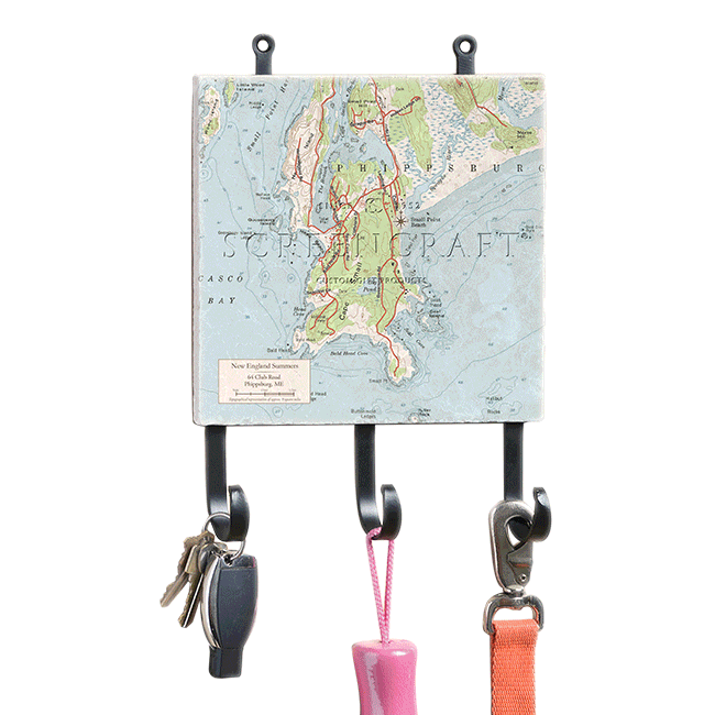 Your Neighborhood Map Decorative Wall Hook