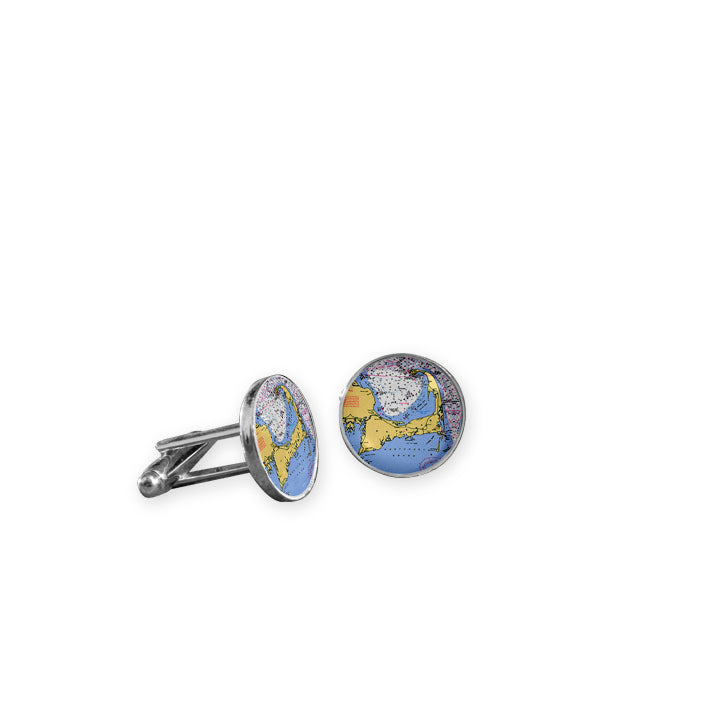 Nautical Chart Cuff Links