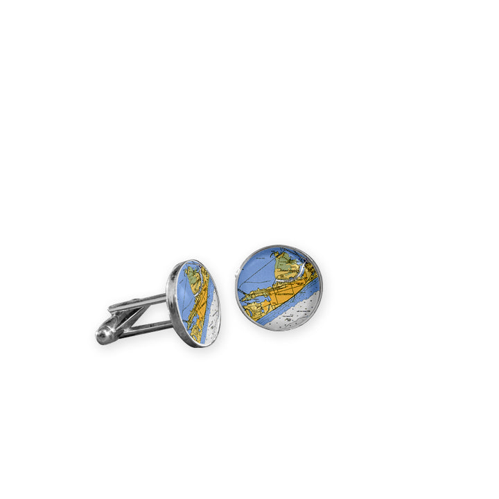 Nautical Chart Cuff Links
