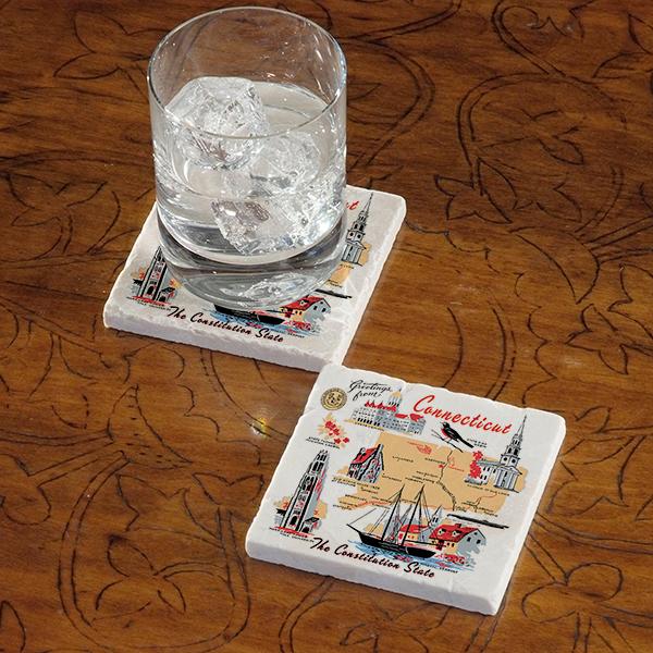 Celebrate Your State - Marble Coaster