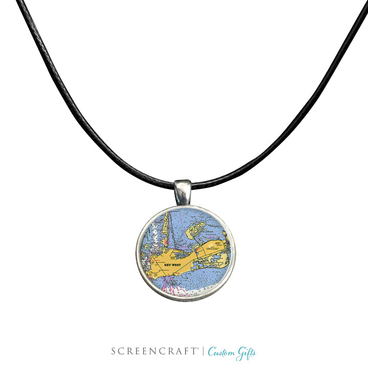 Nautical Chart Pendant
